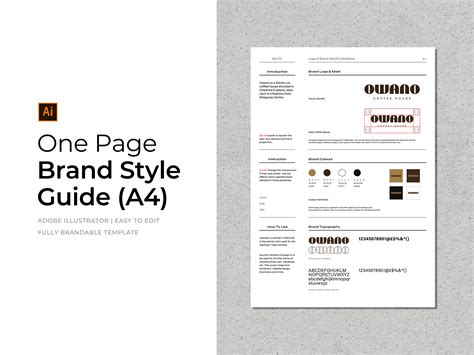Read Style Guide Template Illustrator 