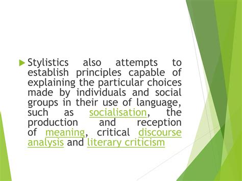 Stylistics An Introduction