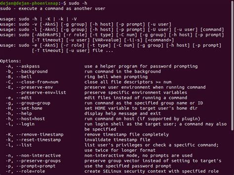 su root linux command cheat