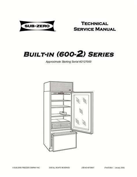 Sub Zero 690 Service Manual