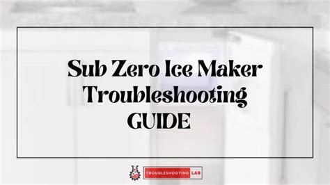 Read Online Sub Zero Troubleshooting Guide 