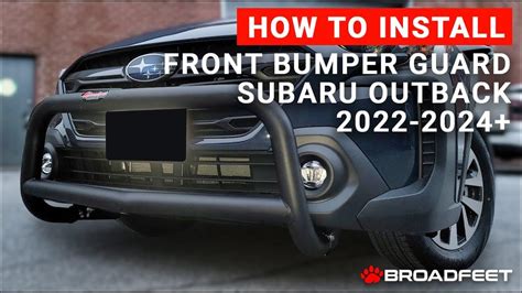 Subaru Outback Front Bumper Installation