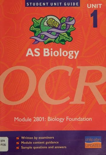 Subject Biology Foundation Code 2801 Session June Year