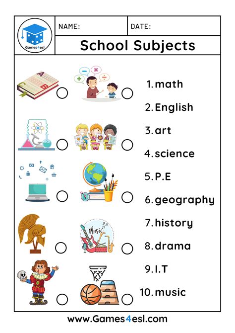 Subject Identification Worksheet 1st Grade   Free Worksheets For Cbse Grade 10 - Subject Identification Worksheet 1st Grade