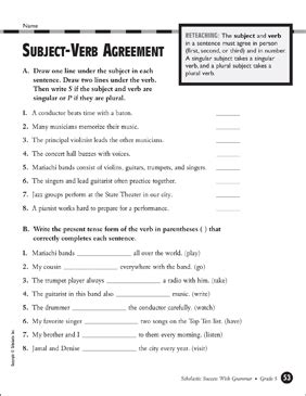 Subject Verb Agreement Grade 5 Worksheets Learny Kids Subject Verb Agreement Worksheet 5th Grade - Subject Verb Agreement Worksheet 5th Grade