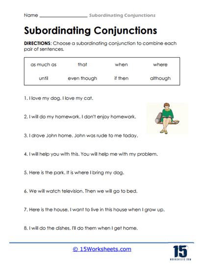 Subordinating Conjunctions 6th Grade Worksheets Learny Kids Coordinating Conjunctions Worksheet 6th Grade - Coordinating Conjunctions Worksheet 6th Grade