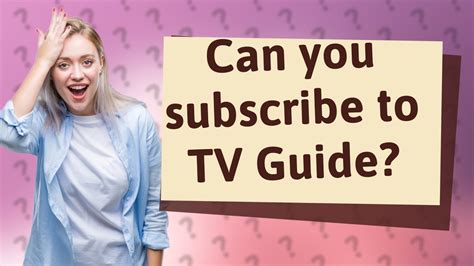 Full Download Subscribe To Tv Guide 