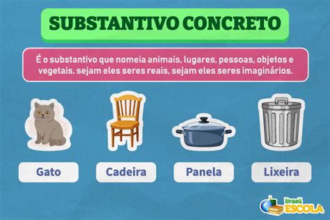 Substantivos Concreto Exemplos