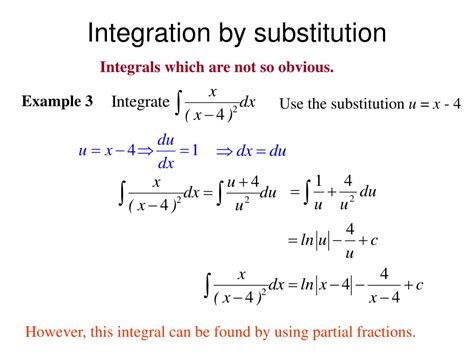 Substitution Integral