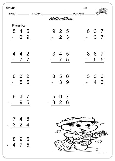 Subtracao 4 Ano