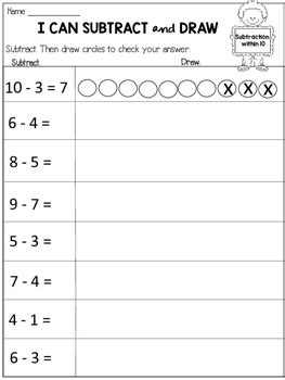 Subtract 9 Worksheet   Subtraction Within 10 Free Math Worksheets Cuizus - Subtract 9 Worksheet