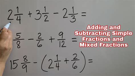 Subtract Fractions Simple Explanation And Online Calculator Subtraction Of Mixed Fractions - Subtraction Of Mixed Fractions