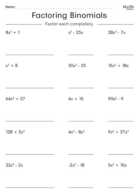 Subtracting Binomials Worksheets Math Worksheets 4 Kids Adding Binomials Worksheet - Adding Binomials Worksheet