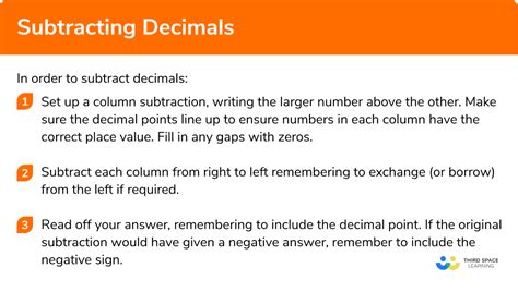 Subtracting Decimals Gcse Maths Steps Examples Amp Worksheet Subtracting With Decimals Worksheet - Subtracting With Decimals Worksheet