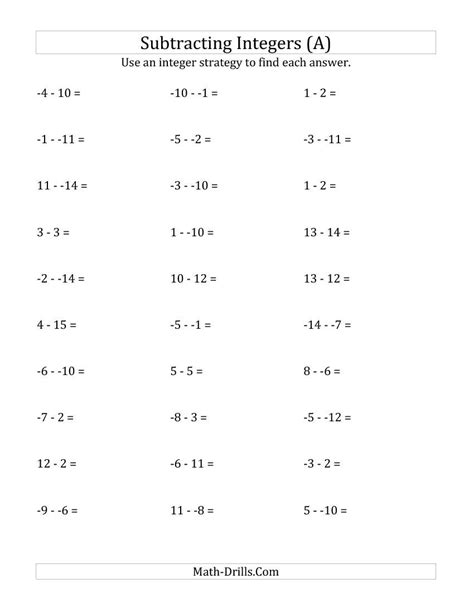 Subtracting Integers Practice Worksheets 7th Grade Mendel S Worksheet - 7th Grade Mendel's Worksheet