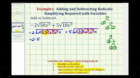 Subtracting Square Roots With Variables Algebra Helper Adding Subtracting Square Roots - Adding Subtracting Square Roots
