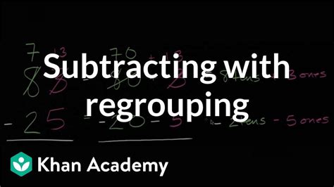 Subtracting With Regrouping Borrowing Video Khan Academy Base Chart Method Subtraction - Base Chart Method Subtraction