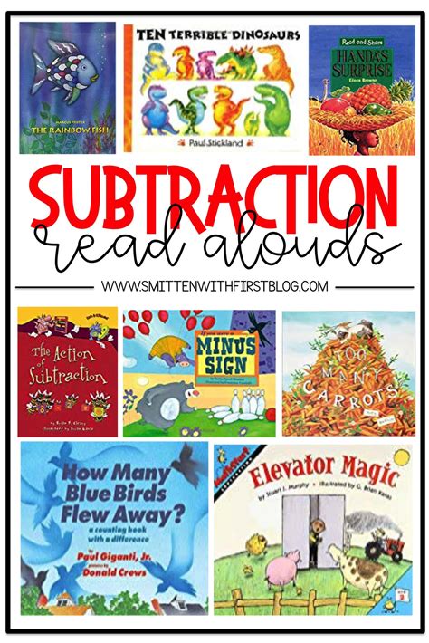 Subtraction Activities And Read Alouds Smitten With First Subtraction Read Alouds - Subtraction Read Alouds