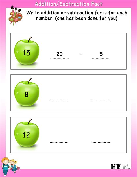 Subtraction And Addition Number Facts Worksheets Maths Twinkl Related Addition And Subtraction Facts - Related Addition And Subtraction Facts