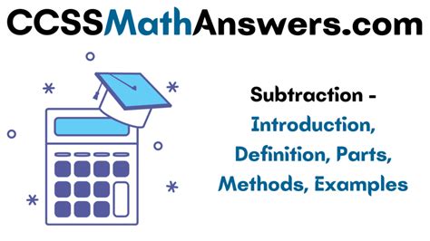 Subtraction Introduction Definition Parts Methods Subtraction Concept - Subtraction Concept