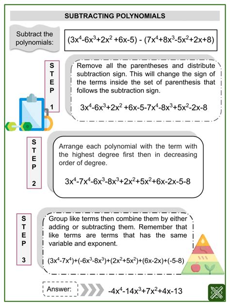 Subtraction Of Polynomials Math Worksheets Ages 11 13 Add Subtract Polynomials Worksheet - Add Subtract Polynomials Worksheet