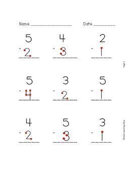 Subtraction Touch Math Worksheets Kiddy Math Touch Math Subtraction - Touch Math Subtraction