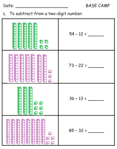 Subtraction With Base Ten Pack Teacher Made Twinkl Subtraction Using Base Ten Blocks - Subtraction Using Base Ten Blocks