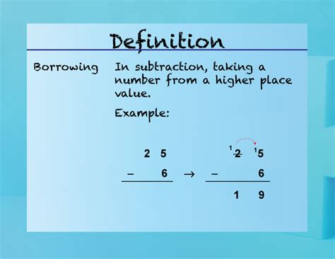 Subtraction With Borrowing An Explanation Of Two Different Subtraction Borrowing Rules - Subtraction Borrowing Rules