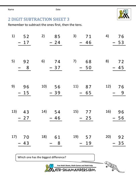 Subtraction With Carrying Worksheets Kiddy Math Subtraction With Carrying - Subtraction With Carrying