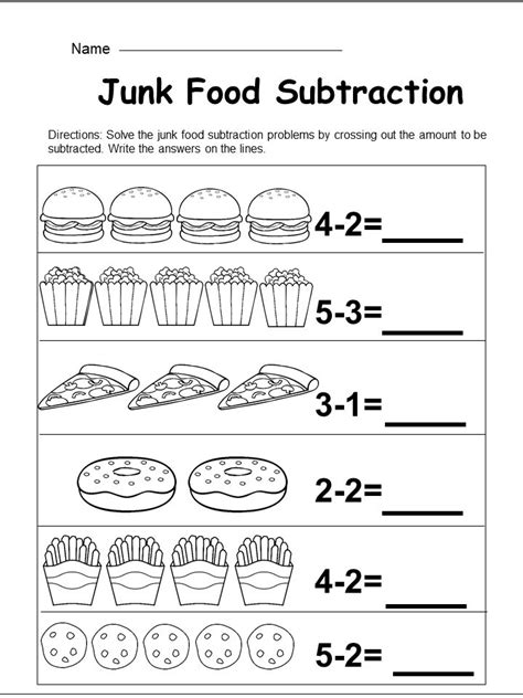 Subtraction Worksheets For Kindergarten Printable   Kindergarten Subtraction Printable Worksheets - Subtraction Worksheets For Kindergarten Printable