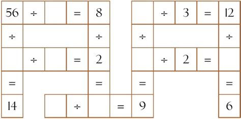  Subtractions From The Division Crossword - Subtractions From The Division Crossword