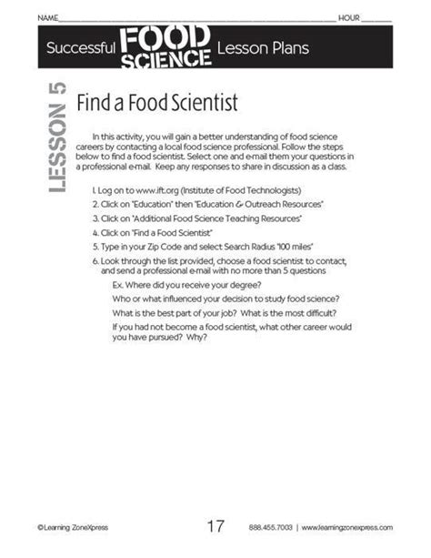 Successful Food Science Lesson Plans Curriculum Visualz Food Science Lesson Plans - Food Science Lesson Plans