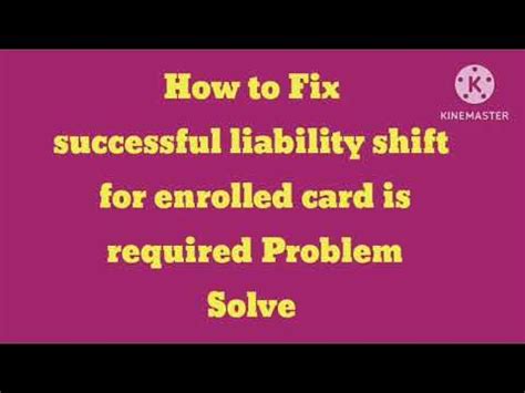 Successful Liability Shift Is Required