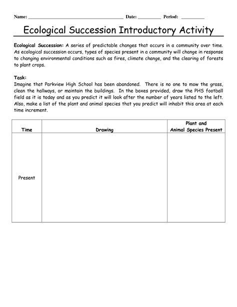 Succession Questions For Tests And Worksheets Helpteaching Succession Biology Worksheet - Succession Biology Worksheet