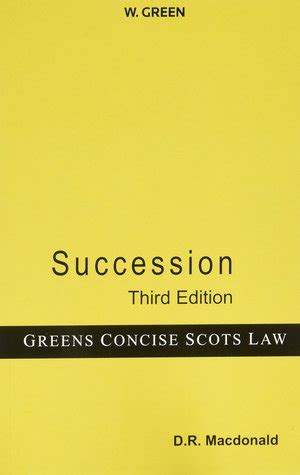 Read Succession Greens Concise Scots Law 