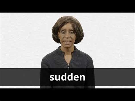 sudden definition