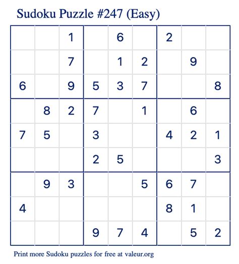 Sudoku 247 Easy