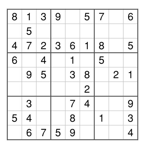Sudoku Fácil Gratis