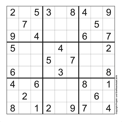 sudoku kostenlos zum ausdrucken