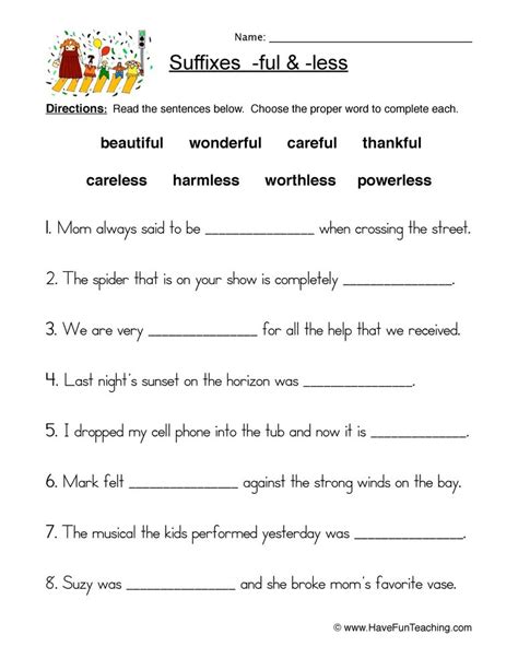 Suffix Ly Worksheets Free Printables Worksheet Suffix Ly Worksheet - Suffix Ly Worksheet