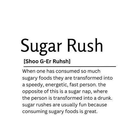 sugar rush urban dictionary