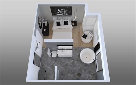 Suite Parentale Plan 3d   Suite Parentale Sous Combles Créative Home - Suite Parentale Plan 3d