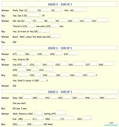 Sum Up Answers