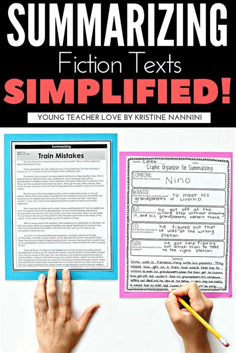 Summarizing Fiction Texts Simplified In The Classroom With Writing A Summary 4th Grade - Writing A Summary 4th Grade