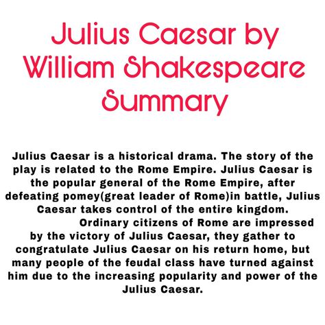 Summary About Julius Caesar