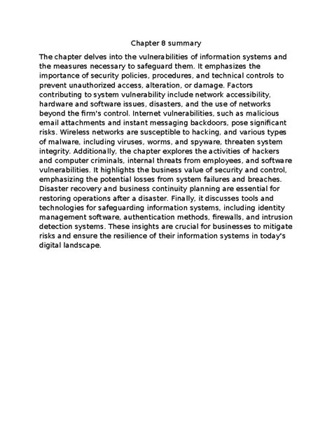 Summary Chapter 8 Into The Wild