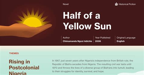 Summary Half Of A Yellow Sun