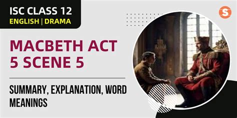 Summary Of Act 5 Scene 2 Macbeth