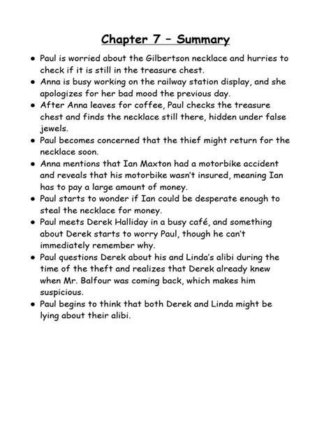 Summary Of Chapter 7 Night