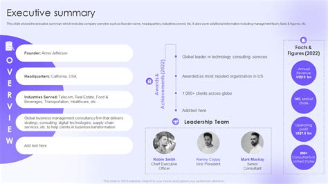 Summary Of The Firm